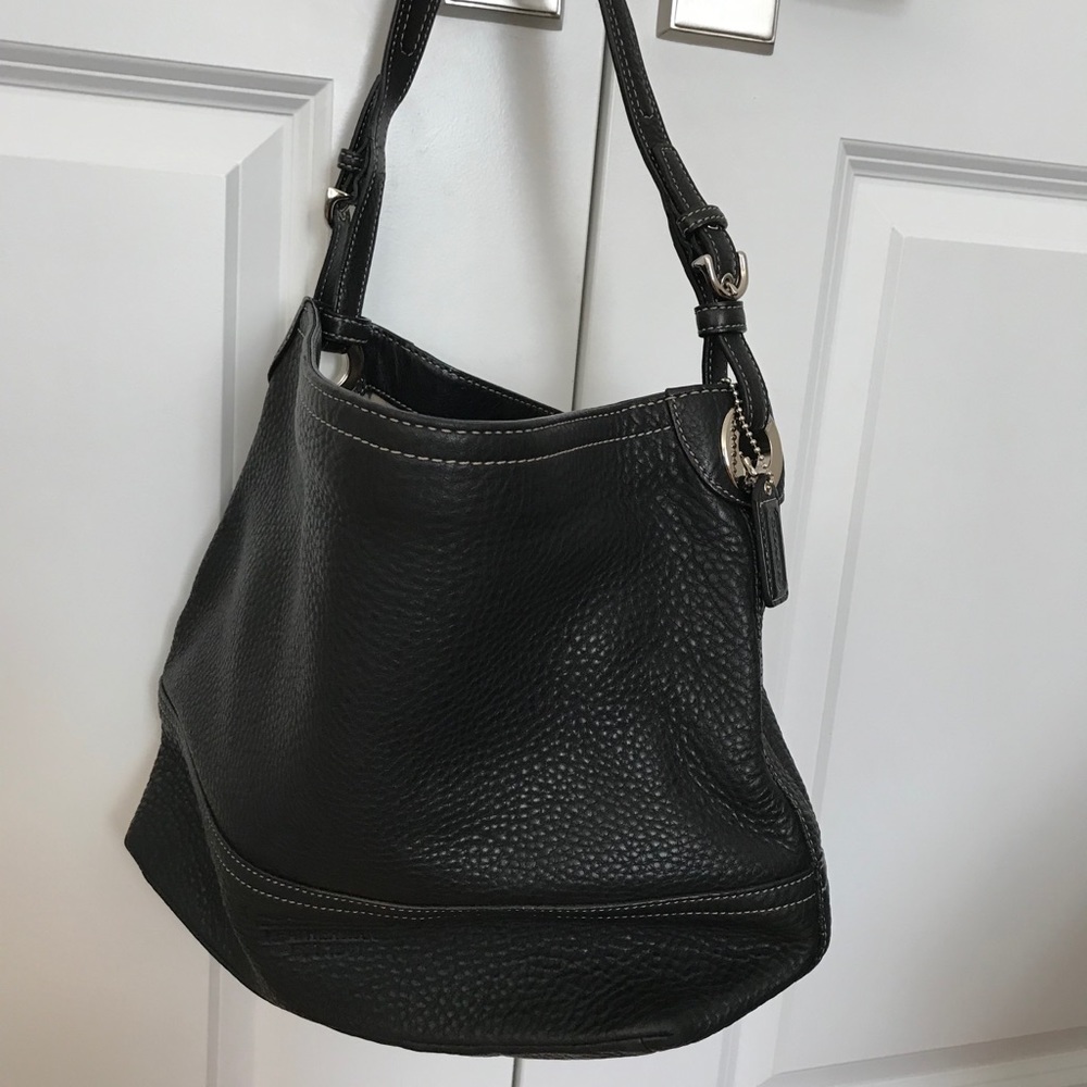 Coach pebble leather hobo